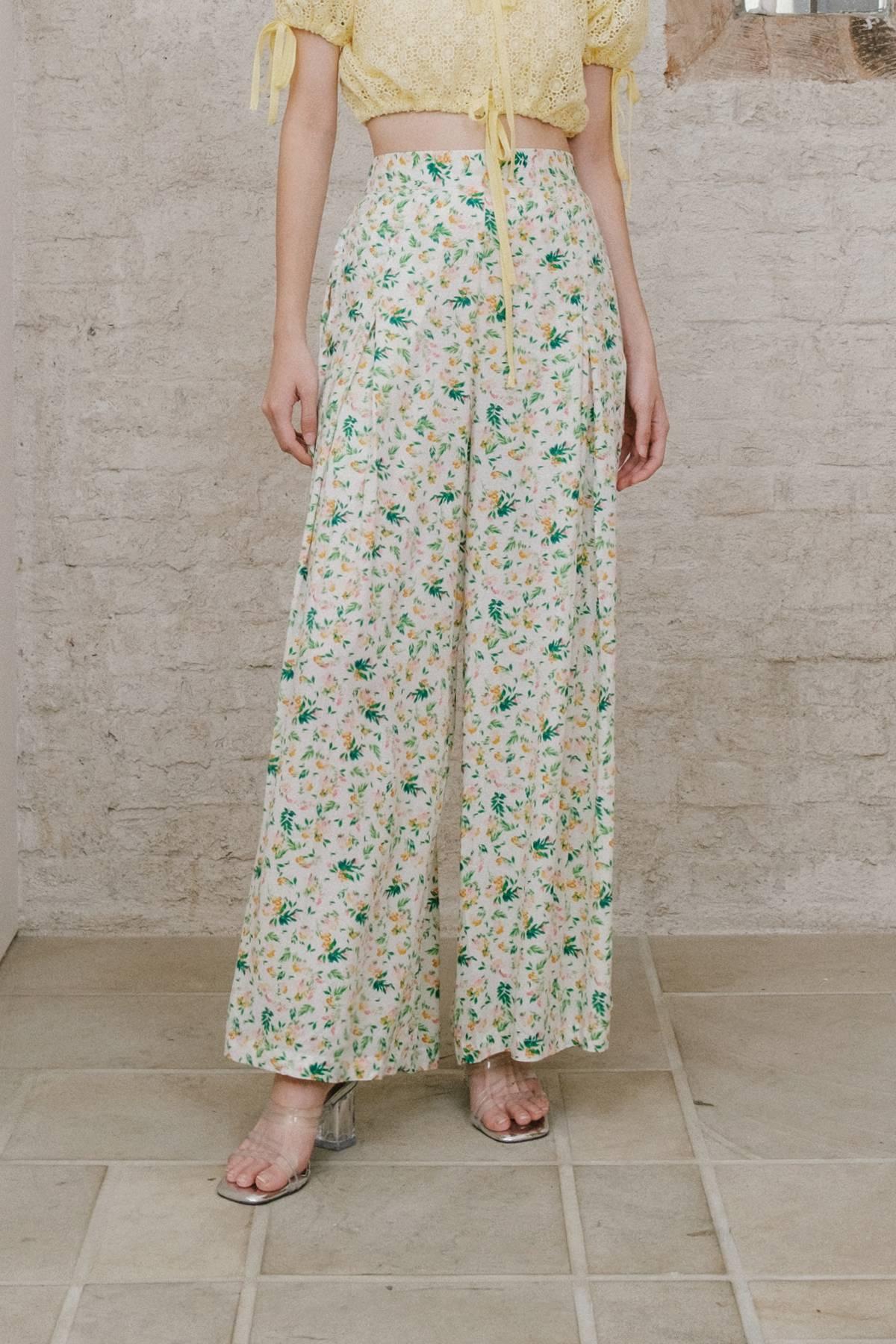 Mimi Pants Floral Print - EESOME
