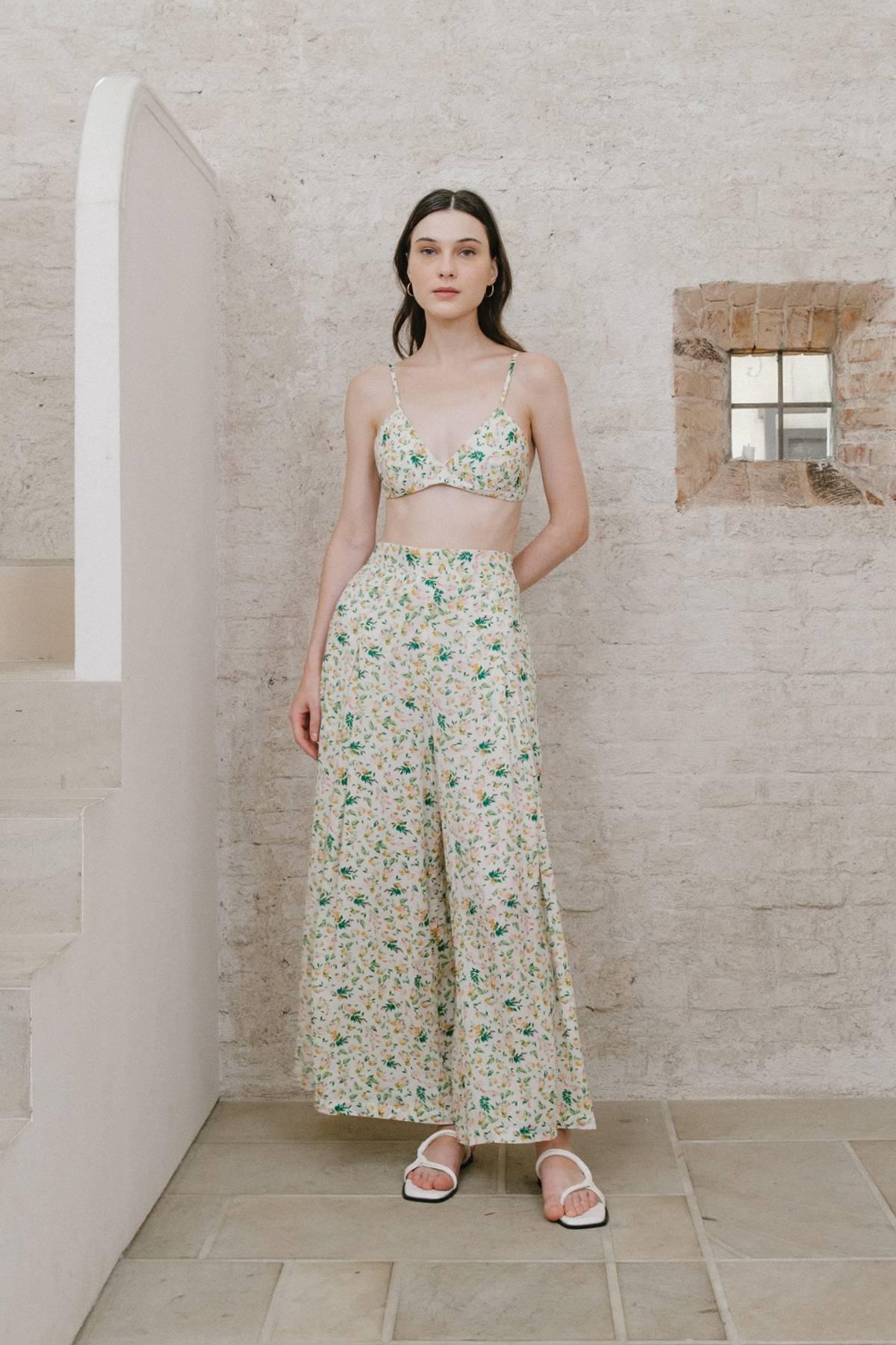 Mimi Pants Floral Print - EESOME