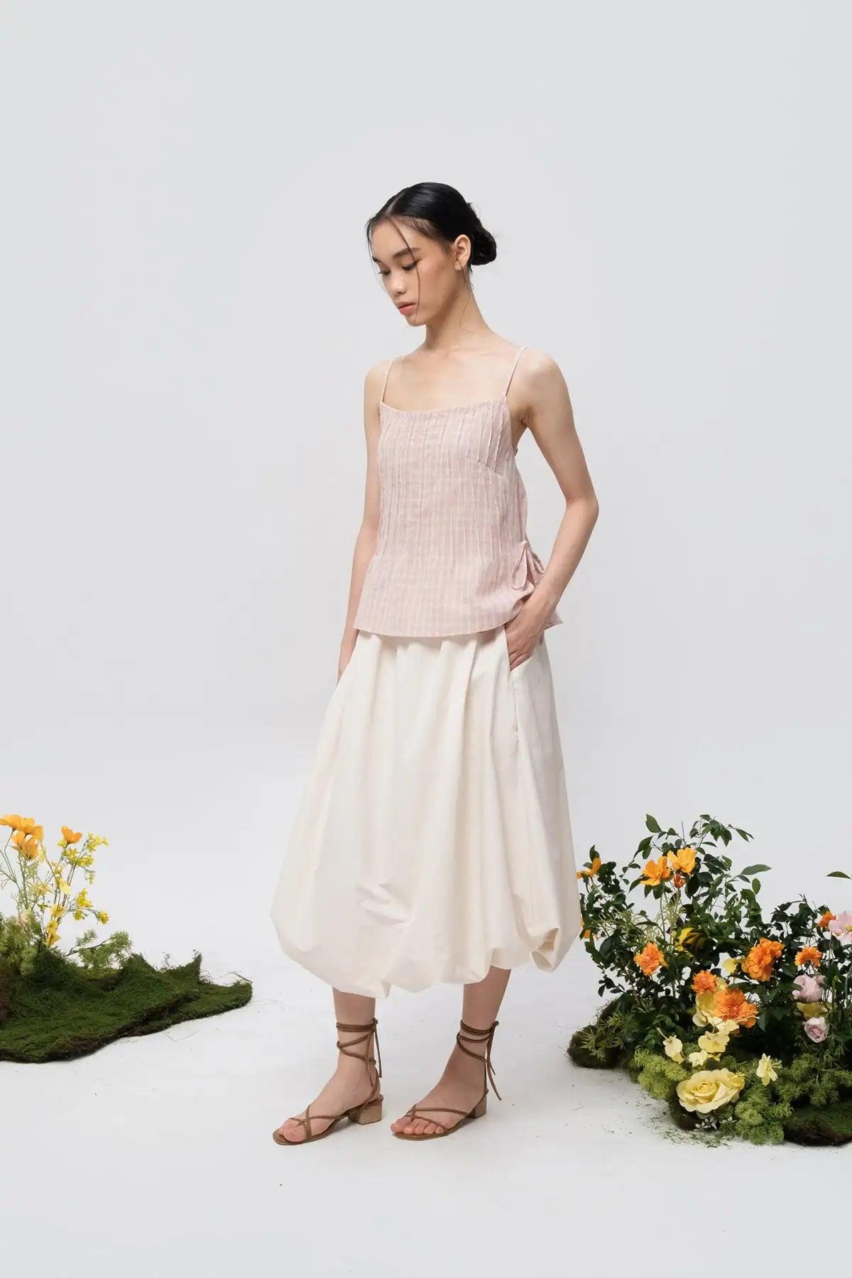 Mola Skirt Ecru - EESOME