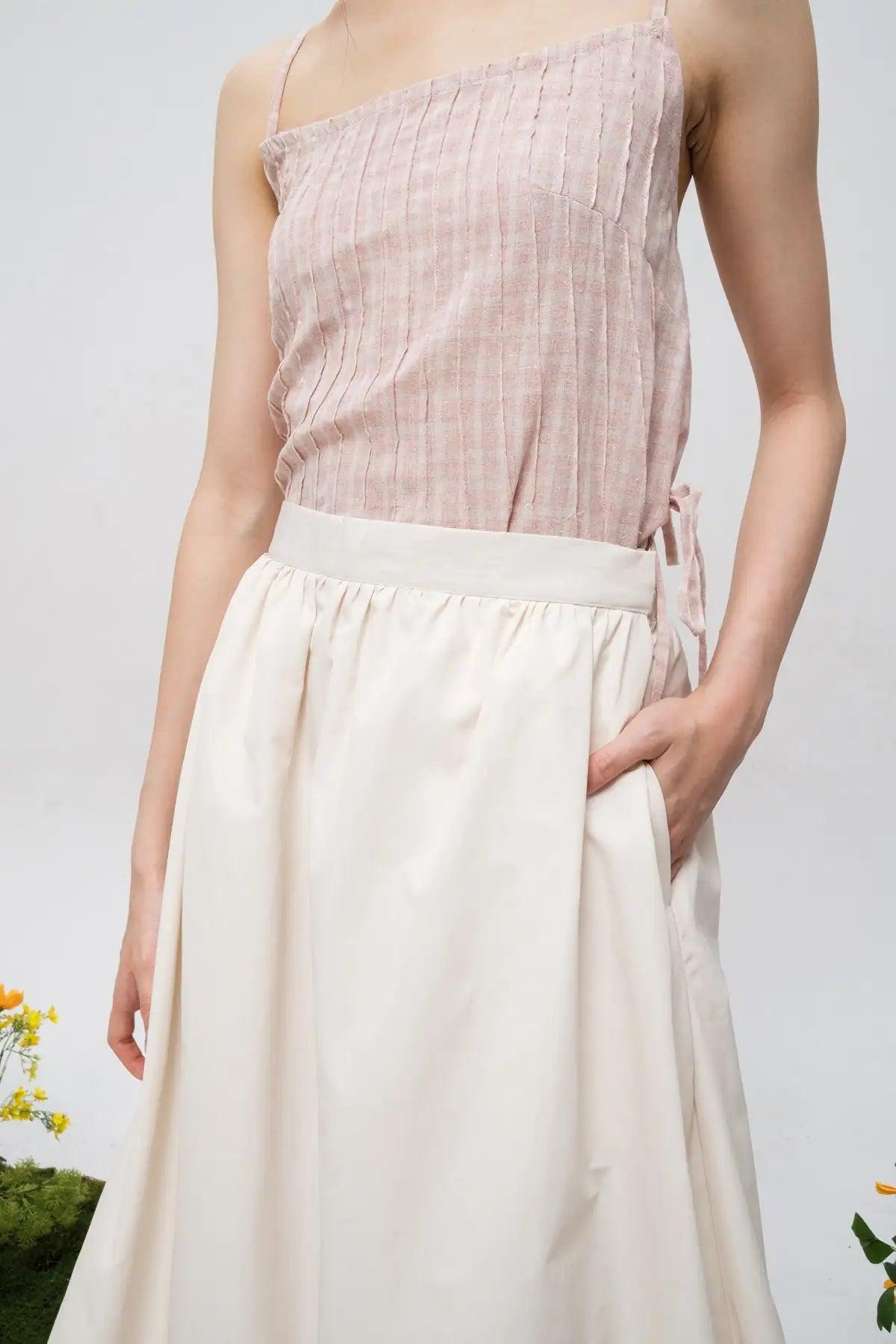 Mola Skirt Ecru - EESOME