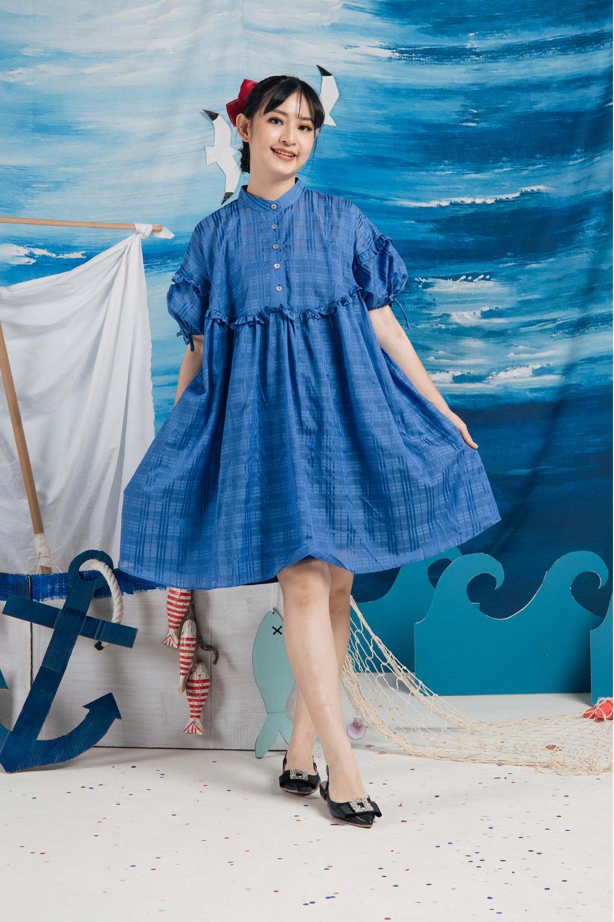 Mori Dress Blue - EESOME
