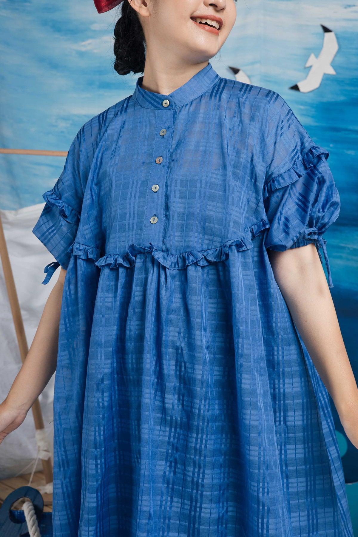 Mori Dress Blue - EESOME
