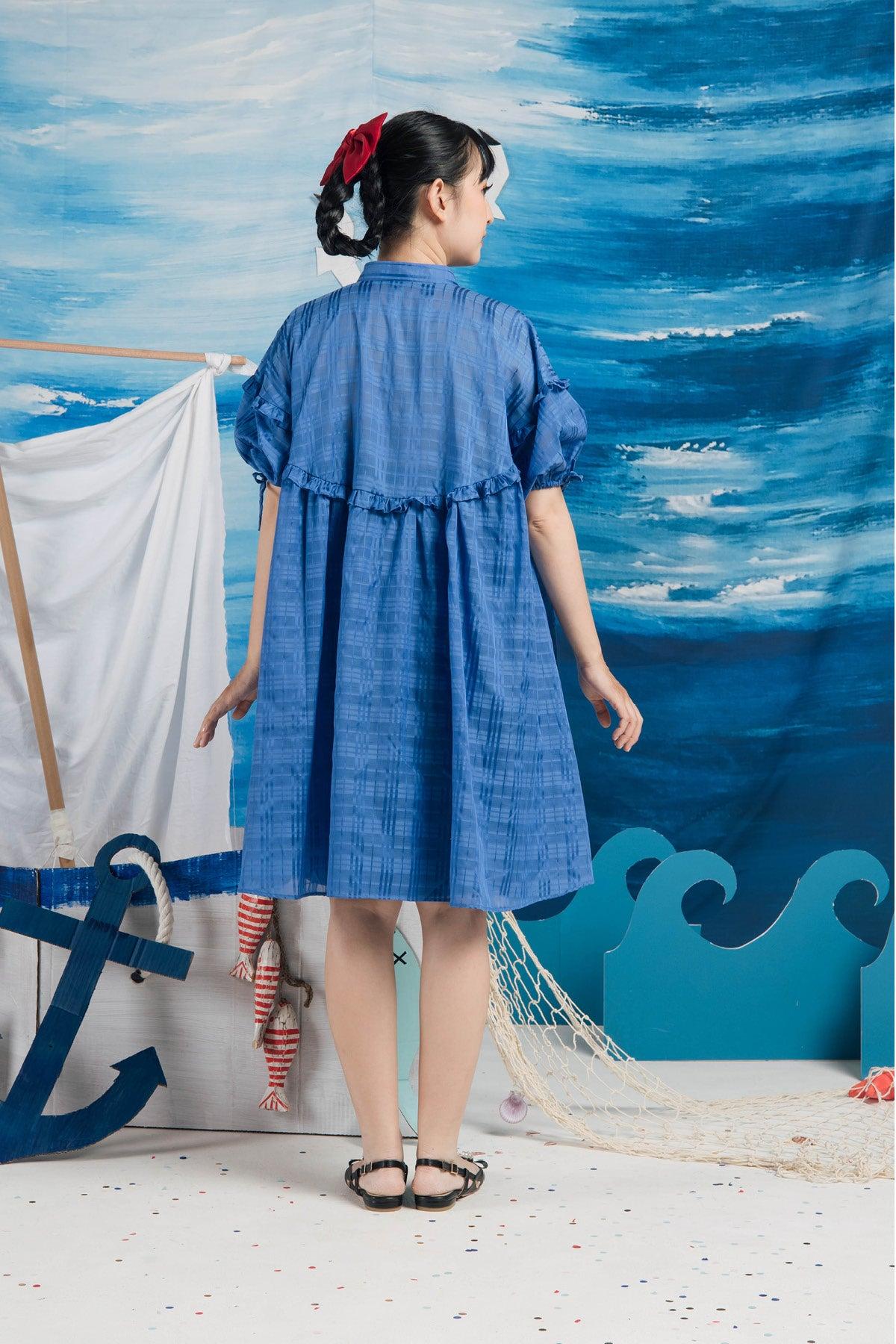 Mori Dress Blue - EESOME