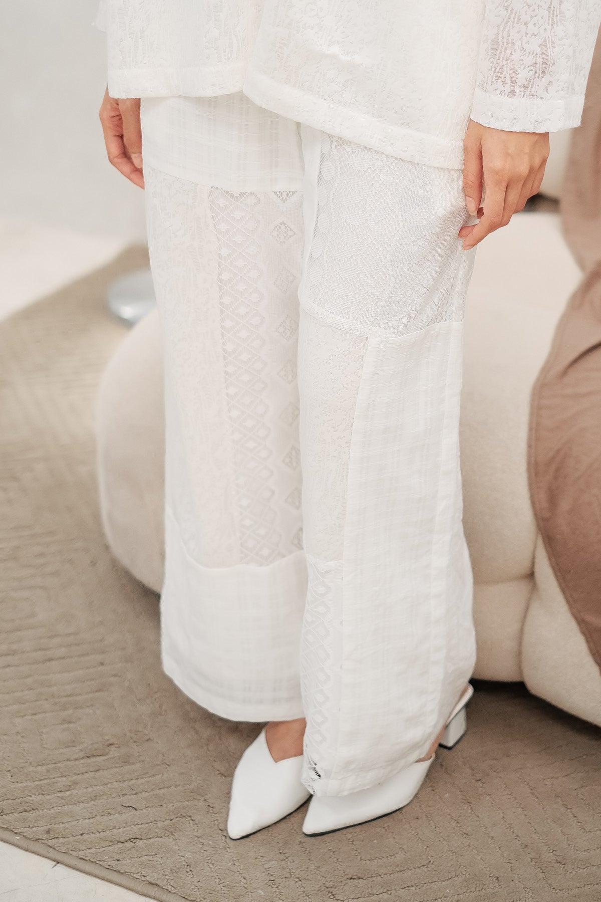 Naima Pants Off White - EESOME