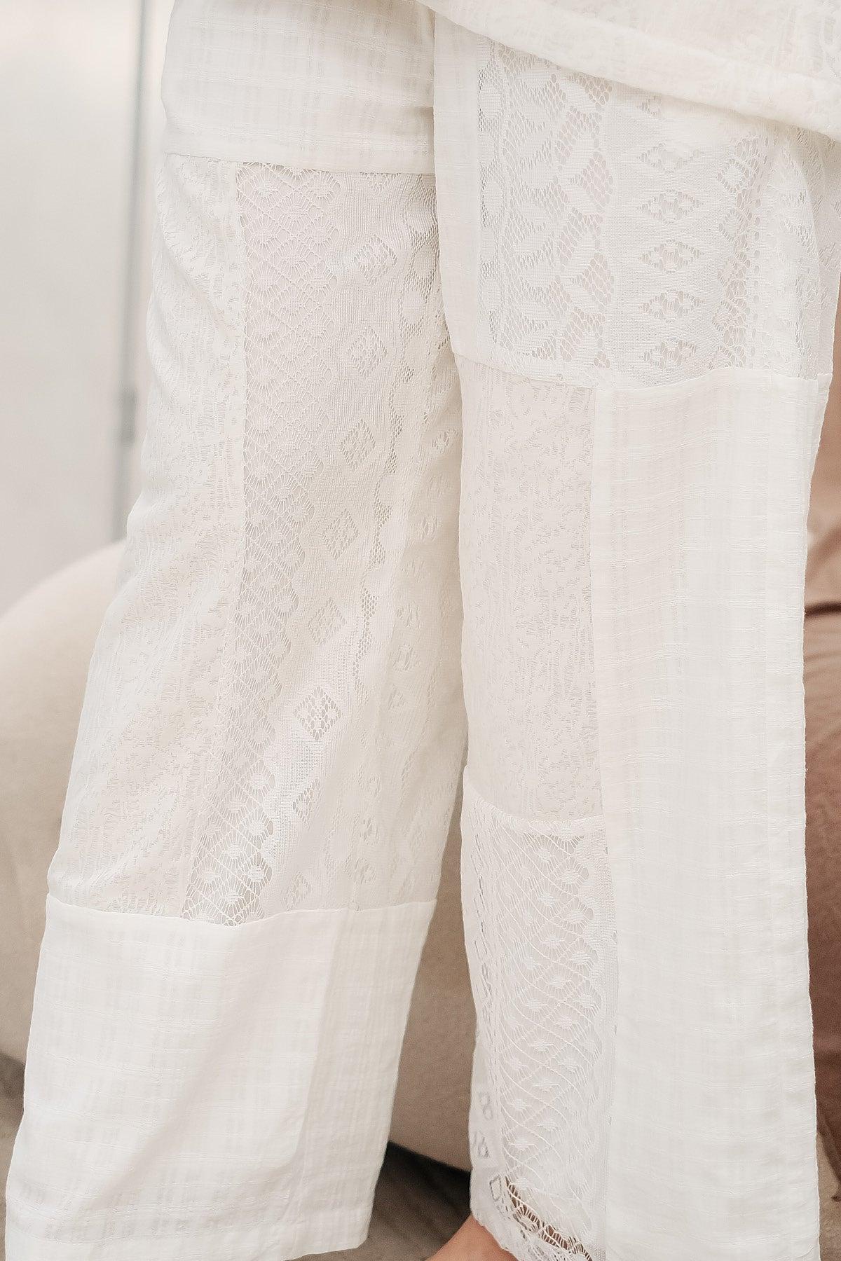 Naima Pants Off White - EESOME