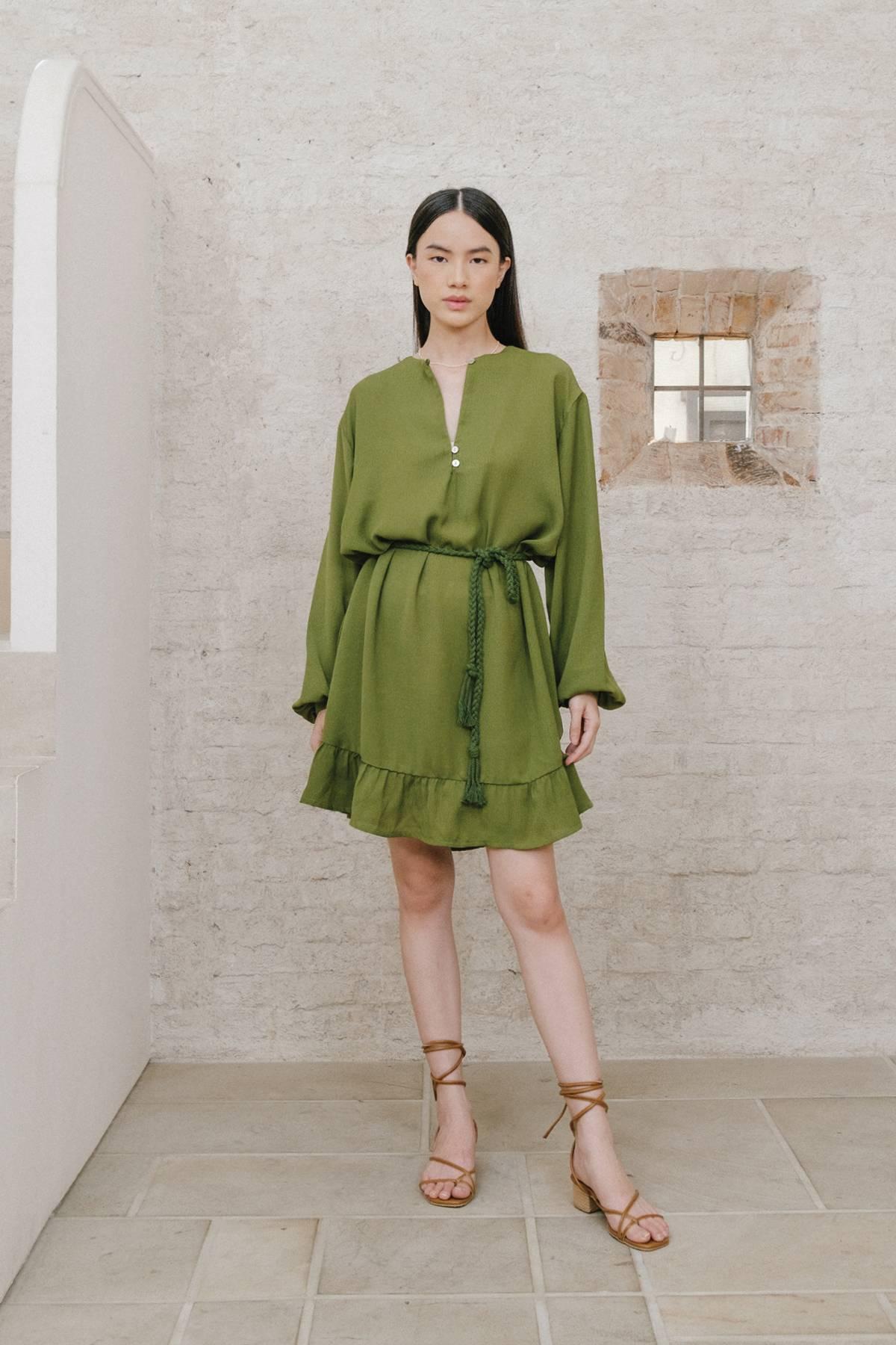 Nayla Dress Green - EESOME