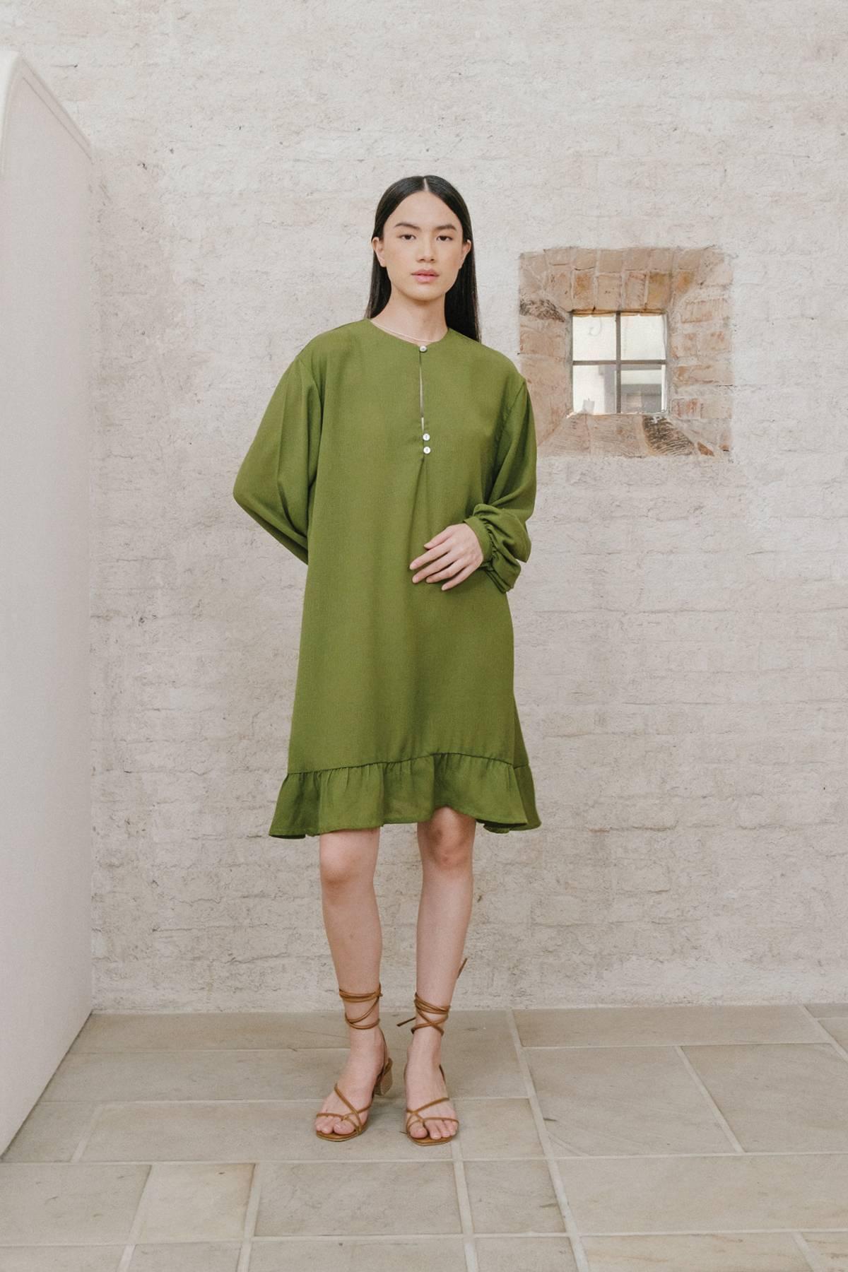 Nayla Dress Green - EESOME
