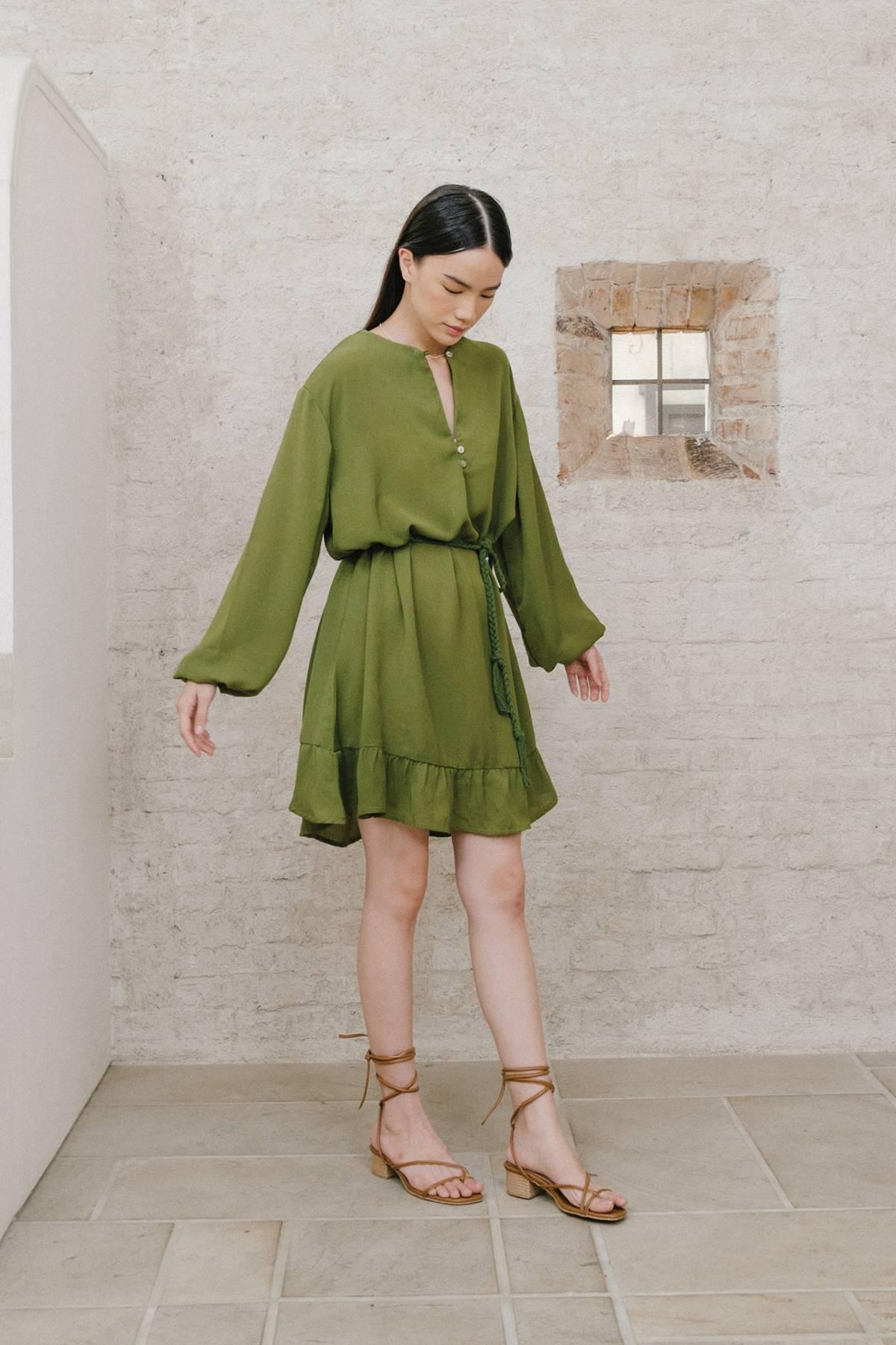 Nayla Dress Green - EESOME