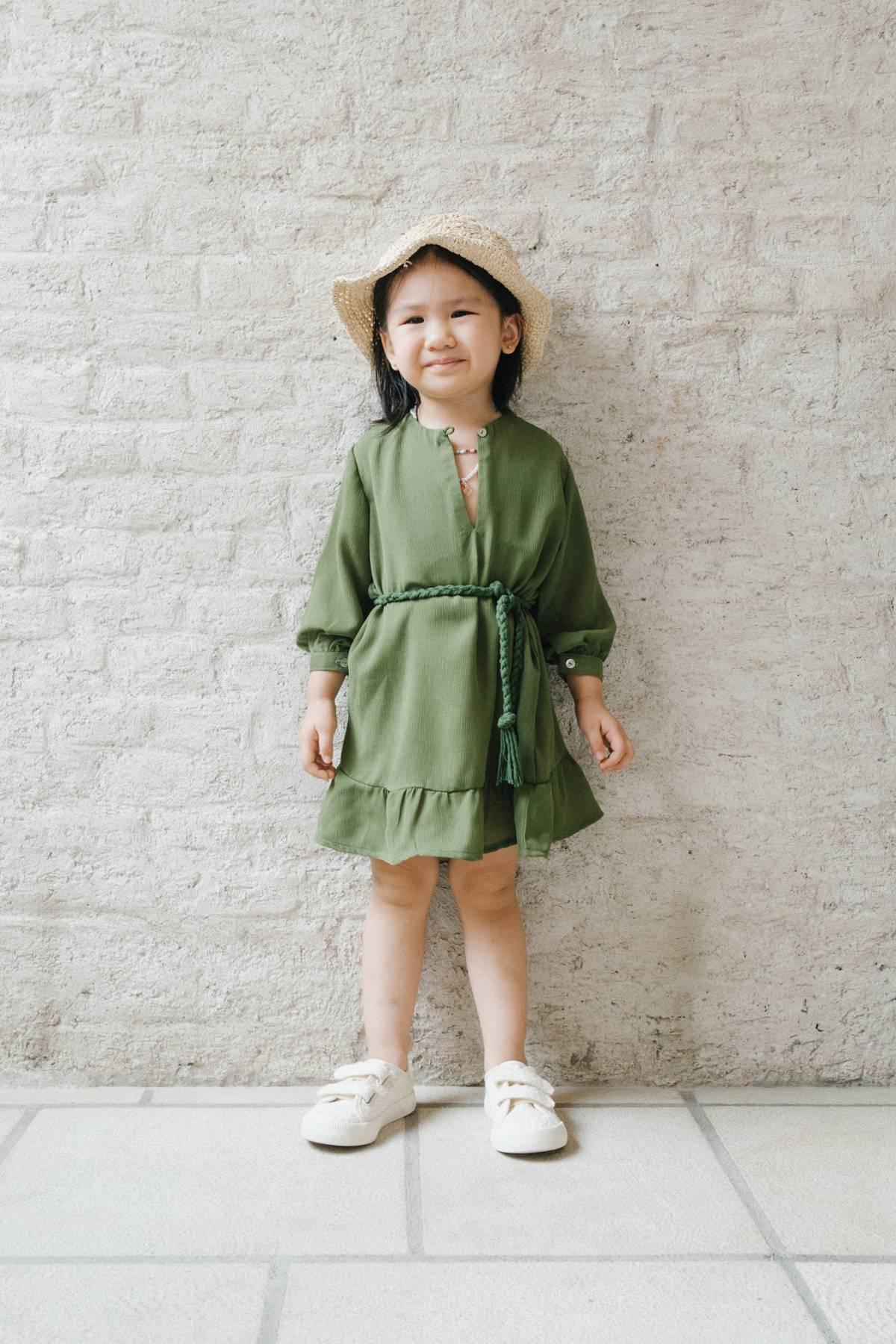 Nayla Petite Dress Green - EESOME