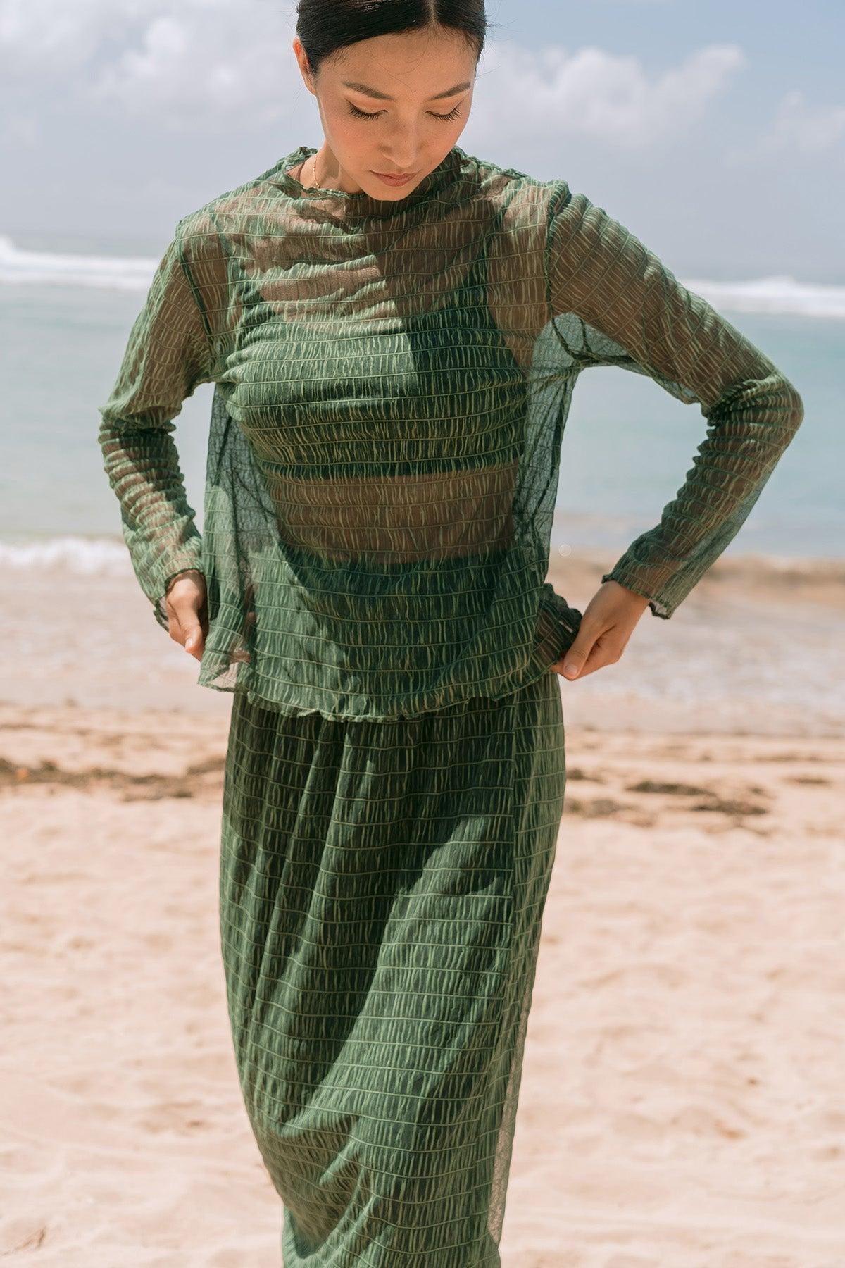 Norita Top &amp; Skirt Seaweed - EESOME