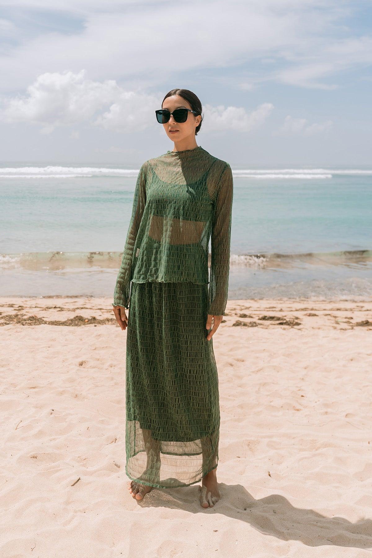 Norita Top &amp; Skirt Seaweed - EESOME