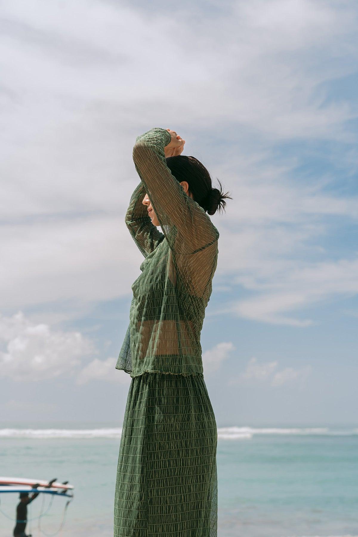 Norita Top &amp; Skirt Seaweed - EESOME