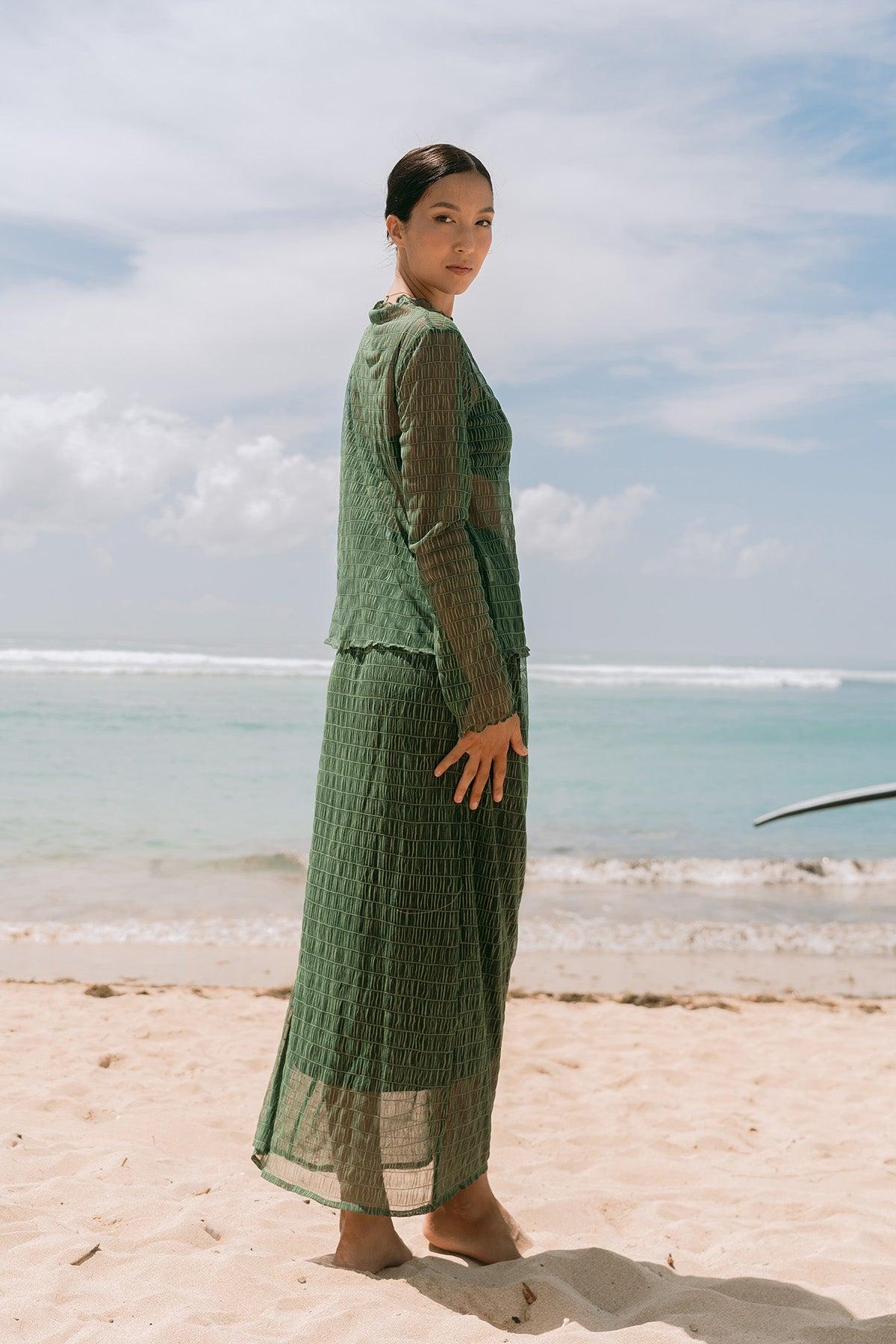 Norita Top &amp; Skirt Seaweed - EESOME