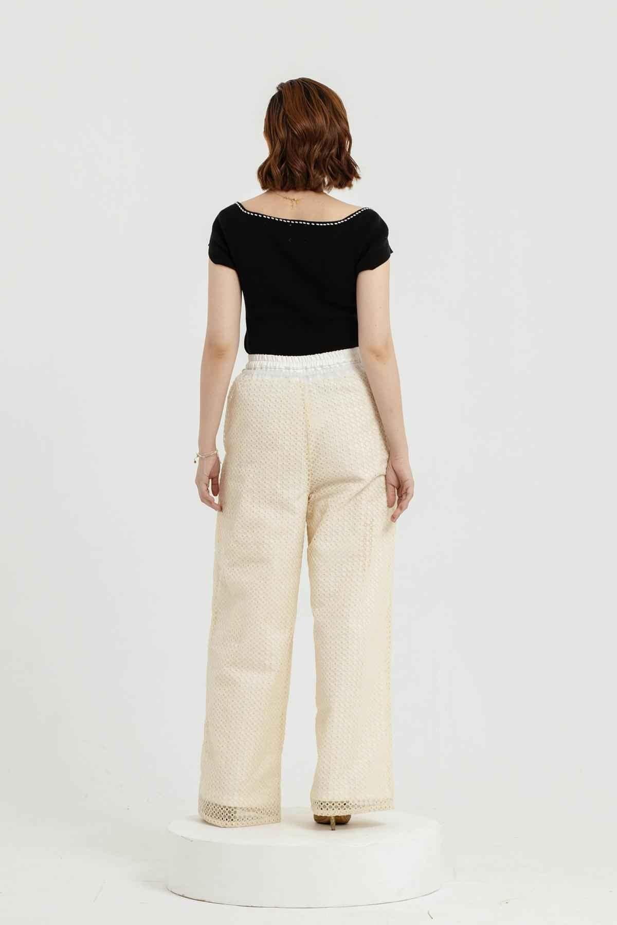 Orra Pants Cream - EESOME