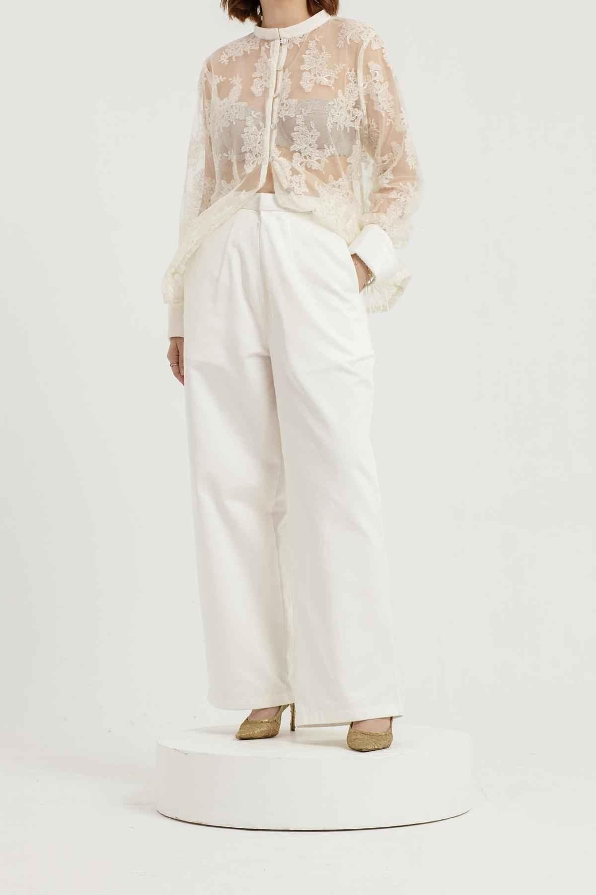 Orra Pants Cream - EESOME