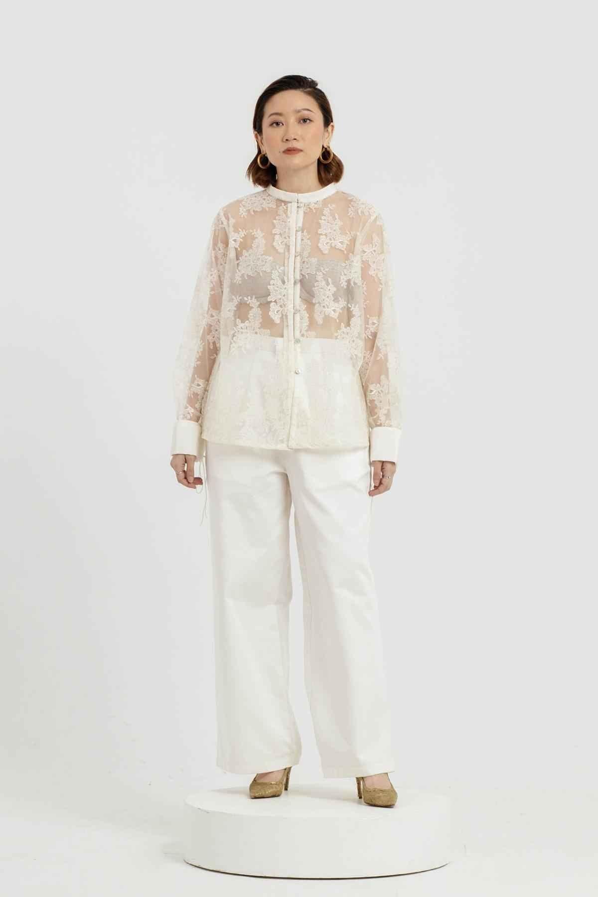 Orra Pants Cream - EESOME