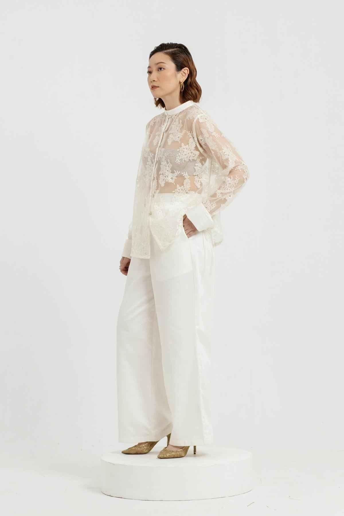 Orra Pants Cream - EESOME