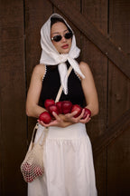Parc Midii Skirt with Scarf Off white