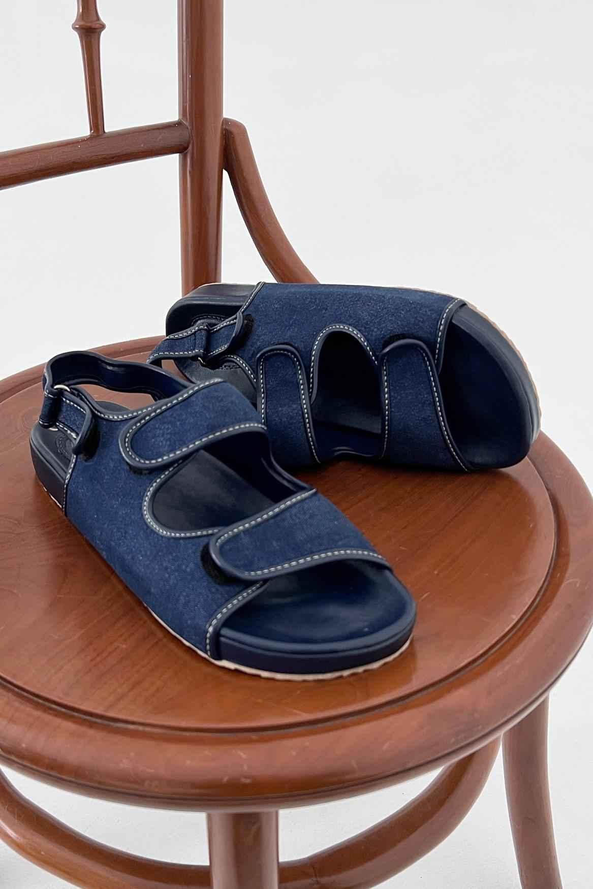Pere Sandals Denim Blue - EESOME