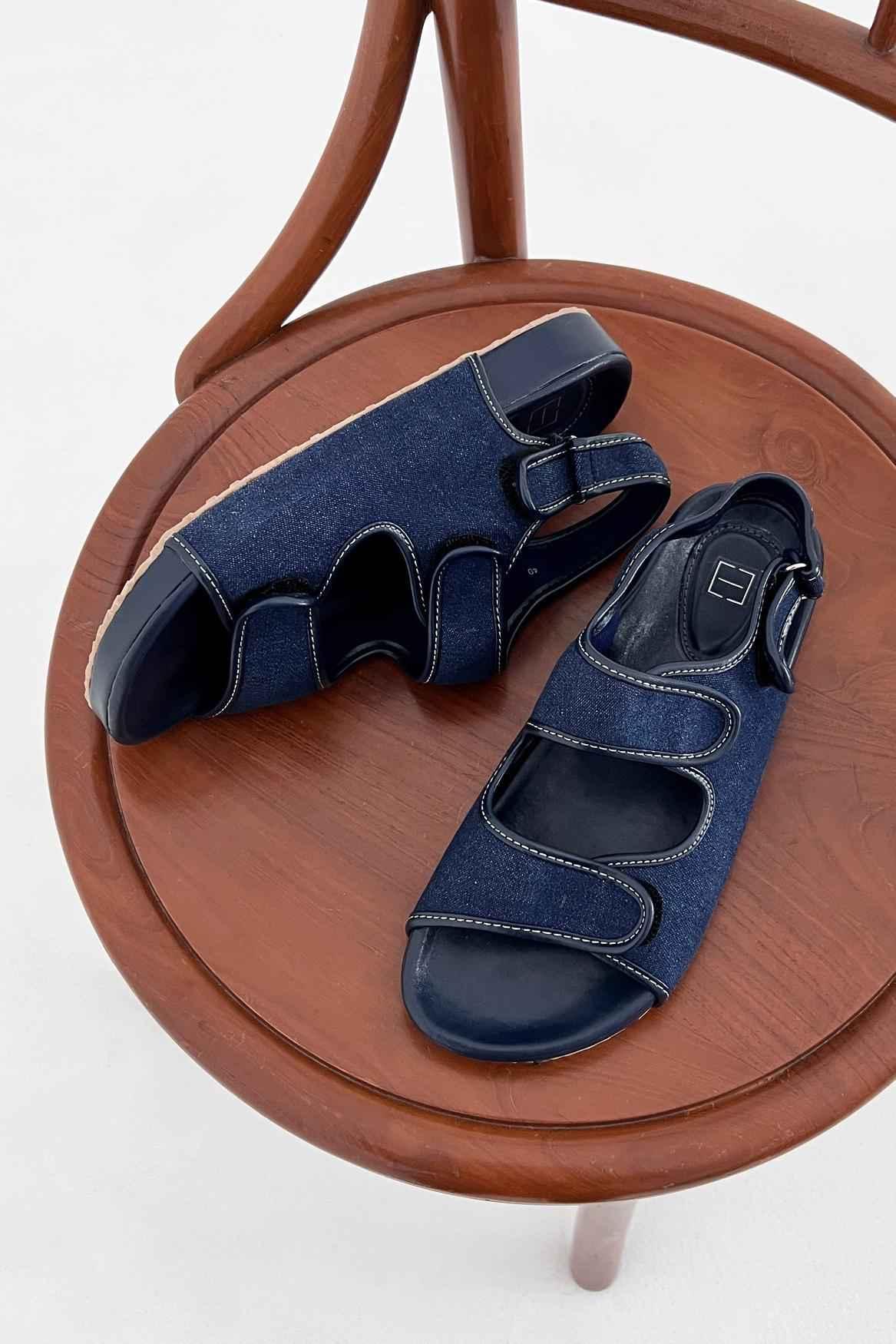 Pere Sandals Denim Blue - EESOME
