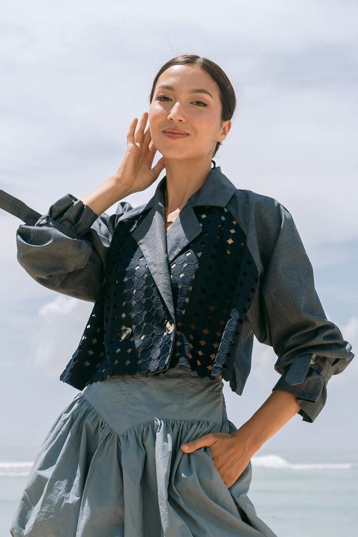 Petra Outer Denim-Navy - EESOME