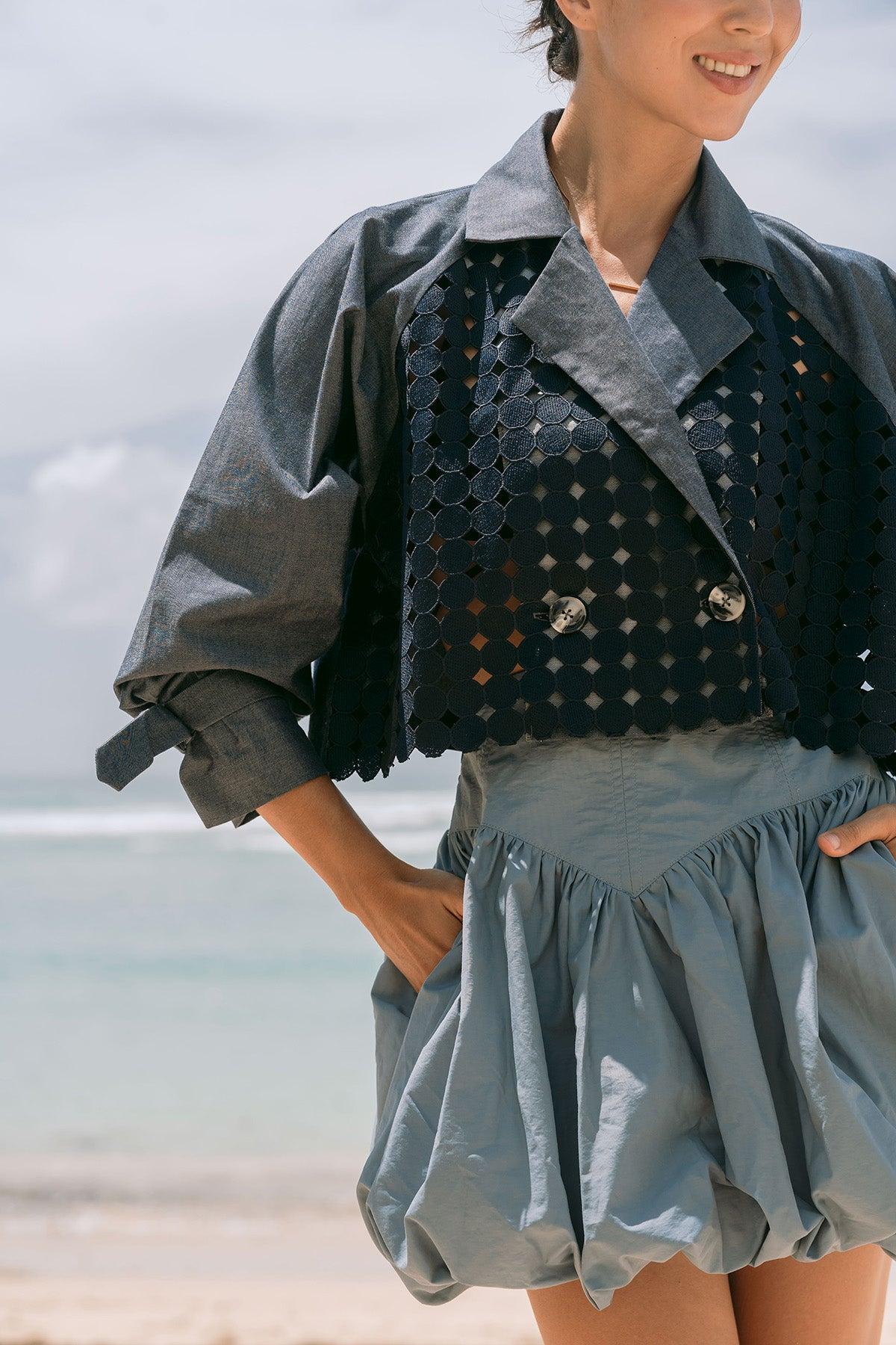Petra Outer Denim-Navy - EESOME