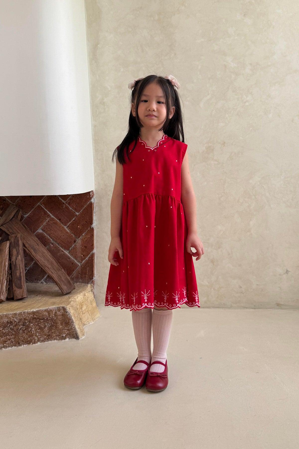 Pica Petite Dress Red Pink - EESOME