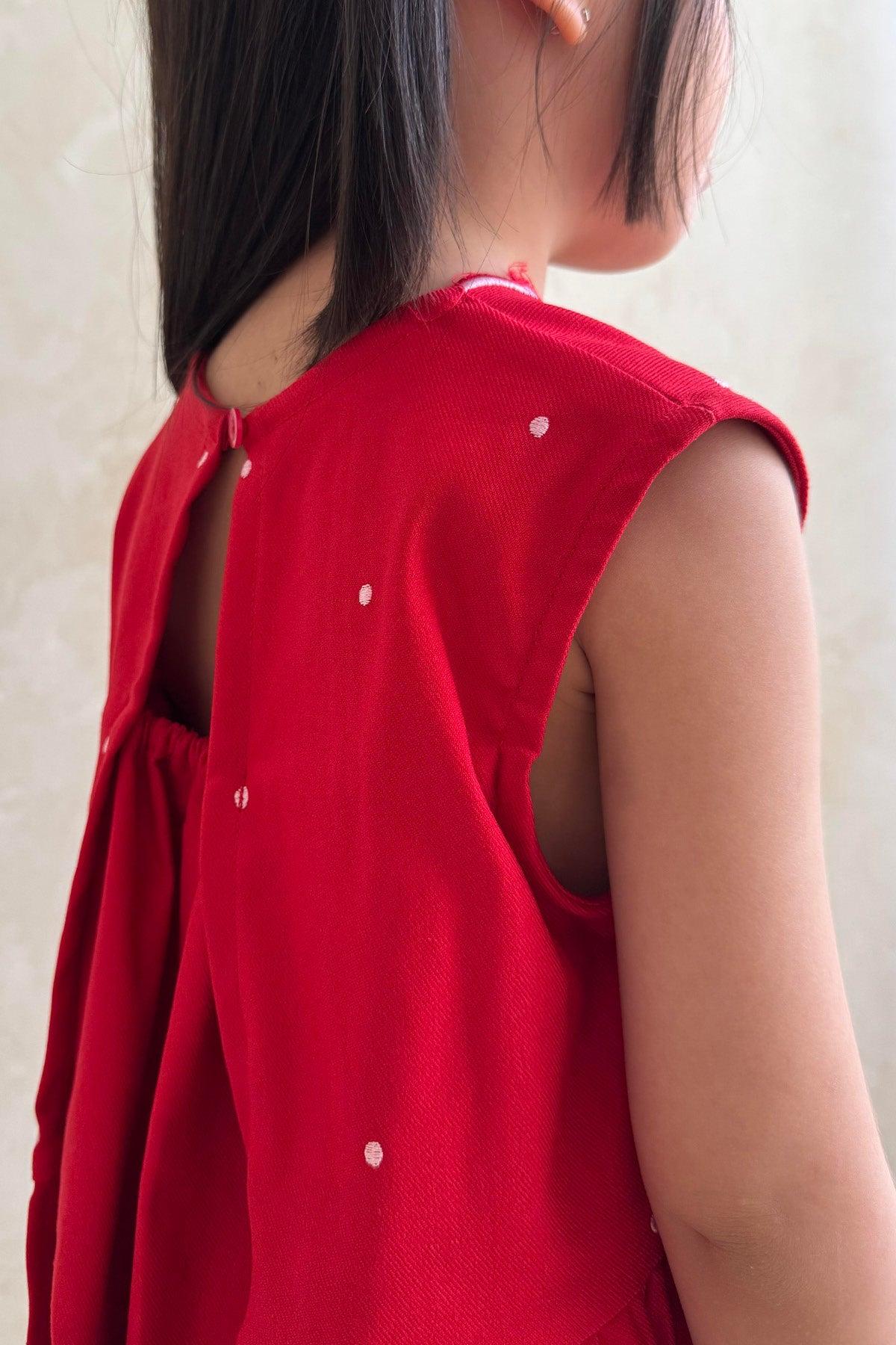 Pica Petite Dress Red Pink - EESOME