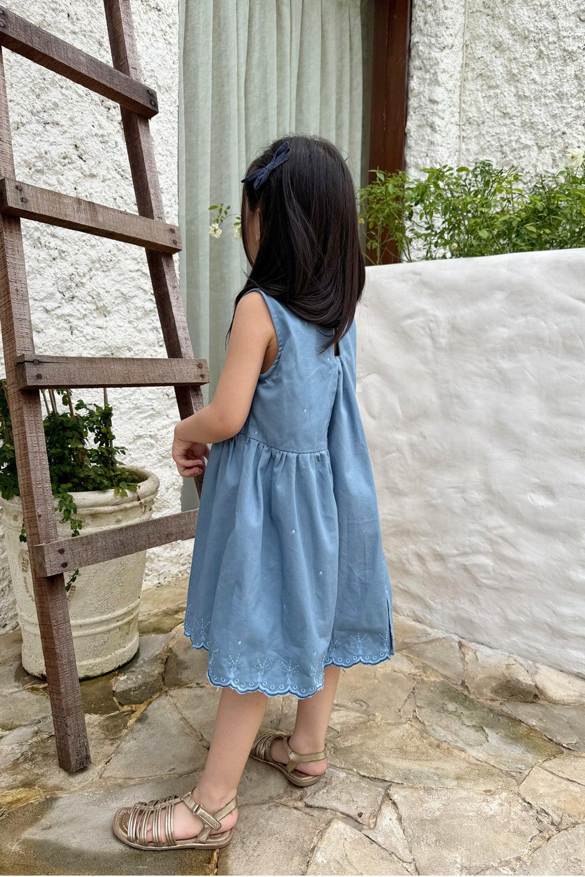 Pica Petite Dress Blue Ocean - EESOME