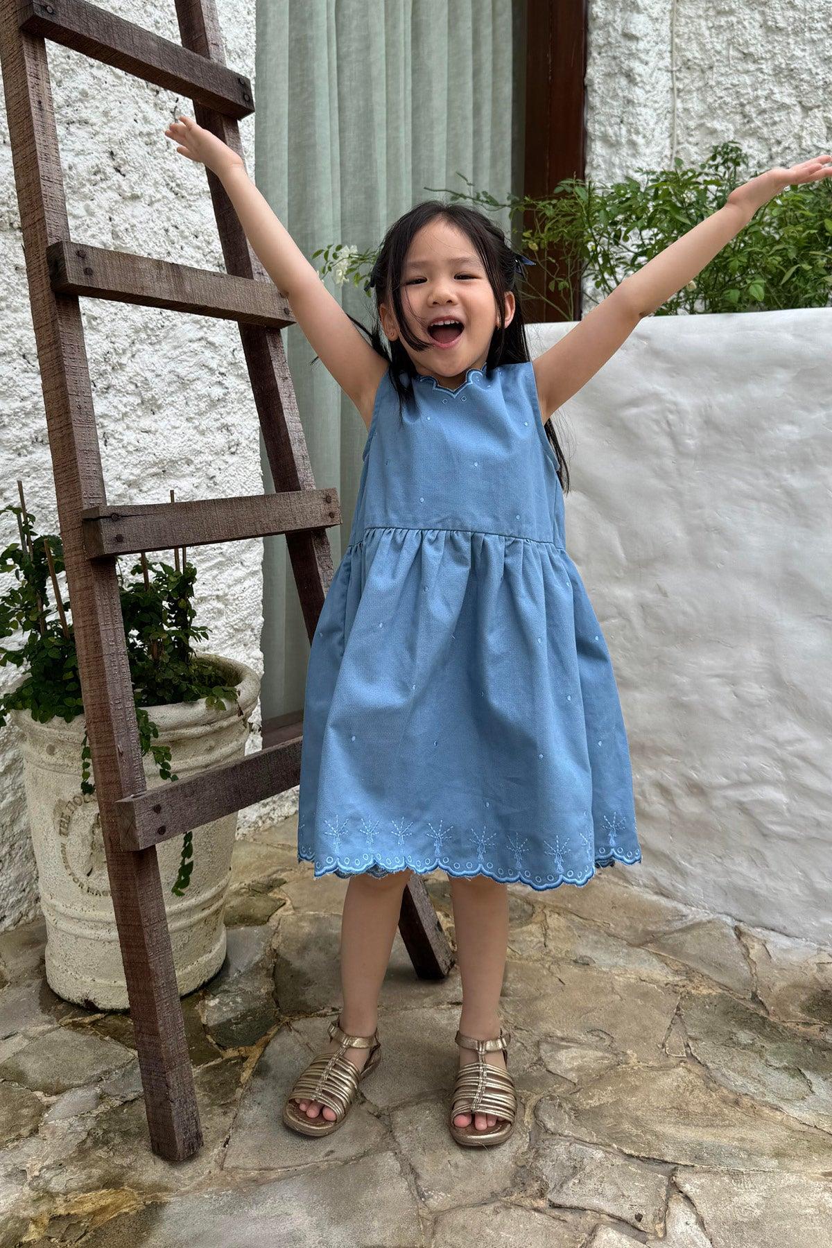 Pica Petite Dress Blue Ocean - EESOME