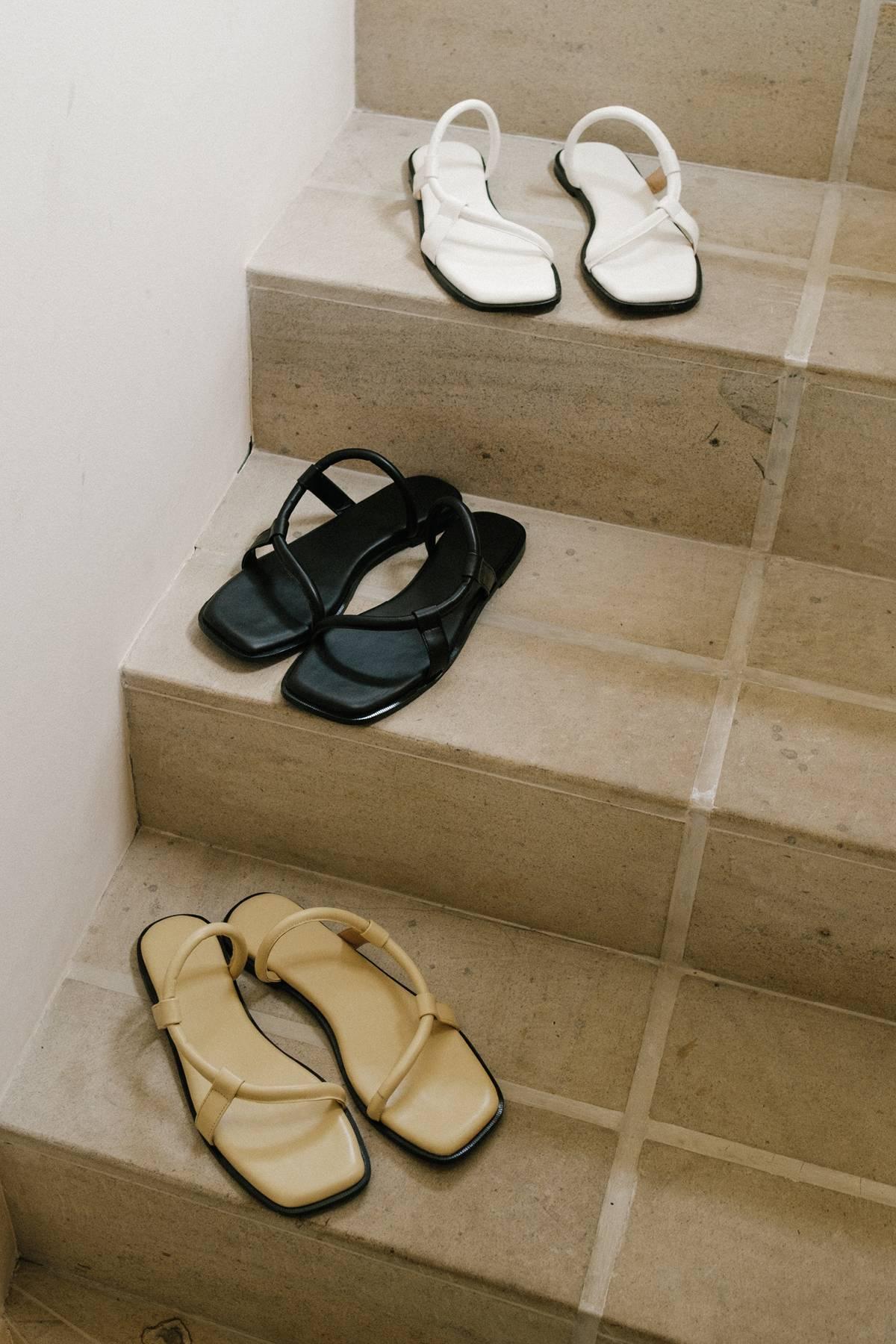 Provence Sandals Off White - EESOME