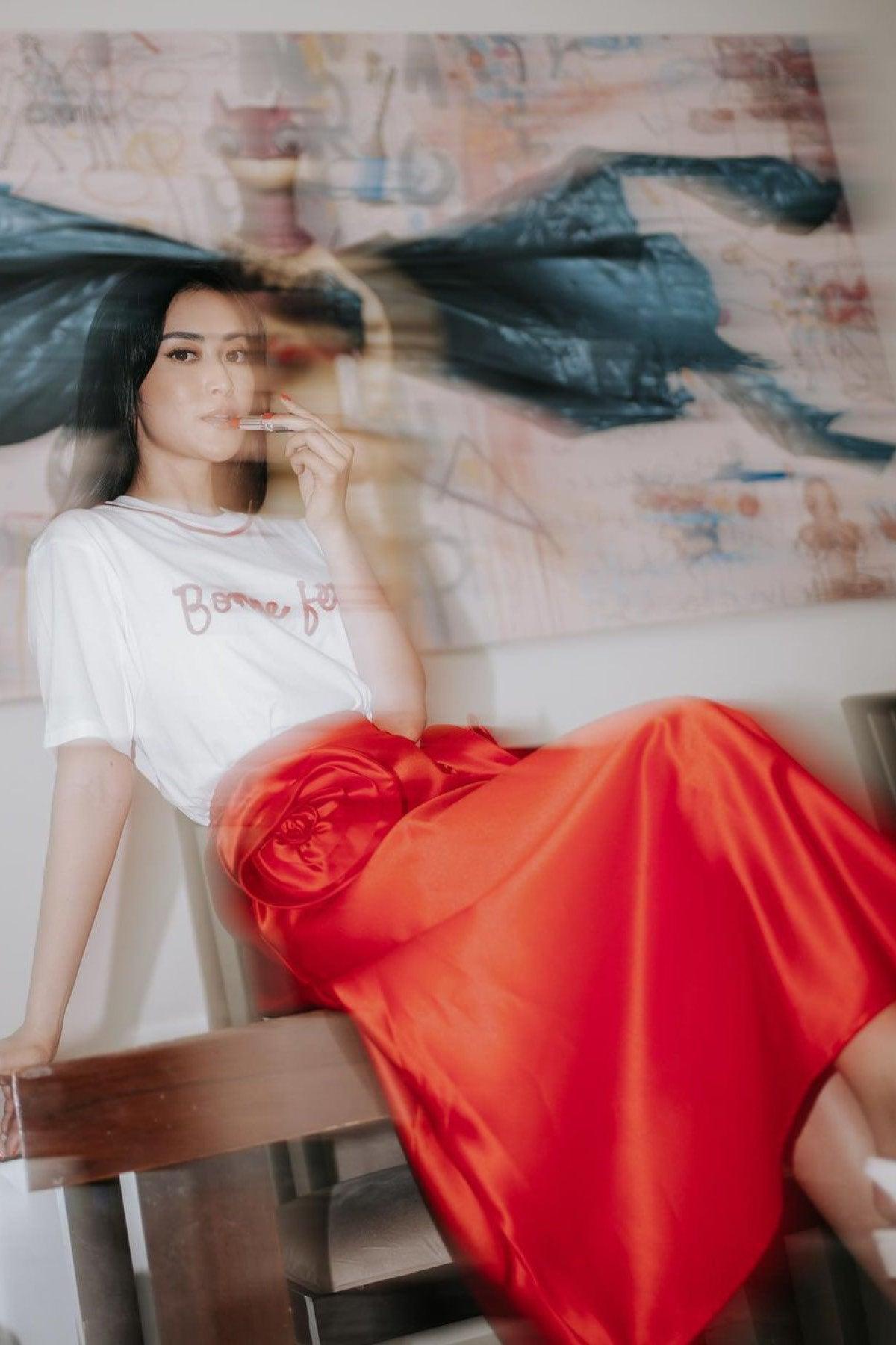 Rose Skirt Red - EESOME