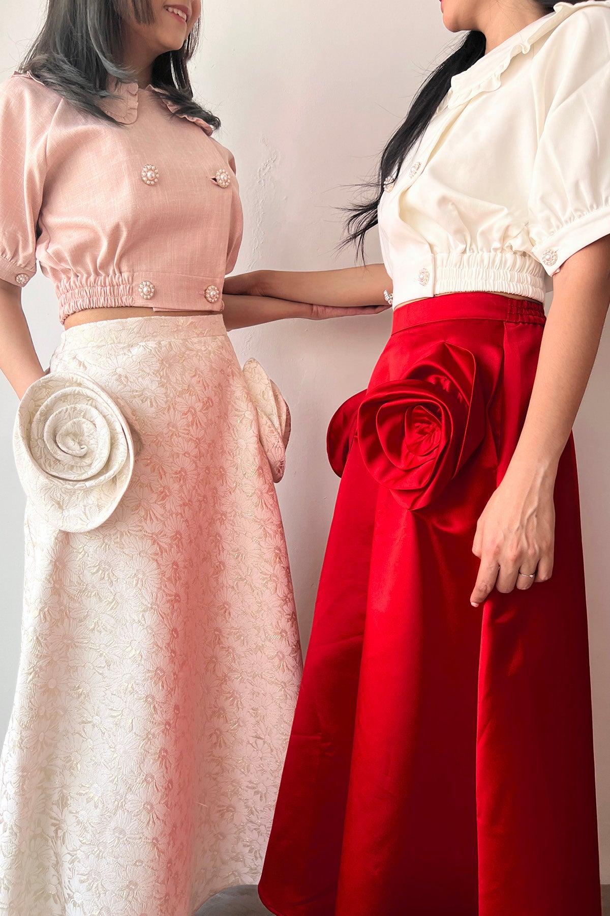 Rose Skirt Red - EESOME