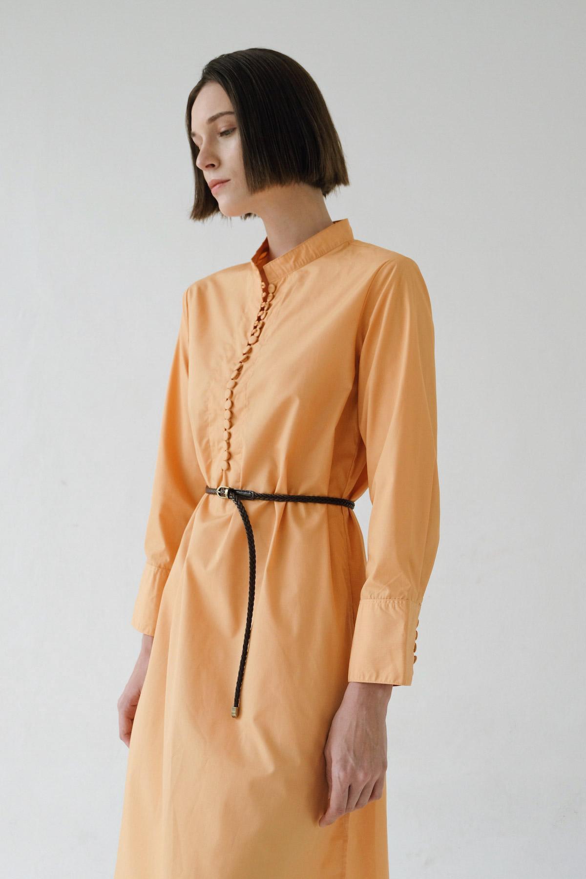 Serena Dress Mango/Brown - EESOME