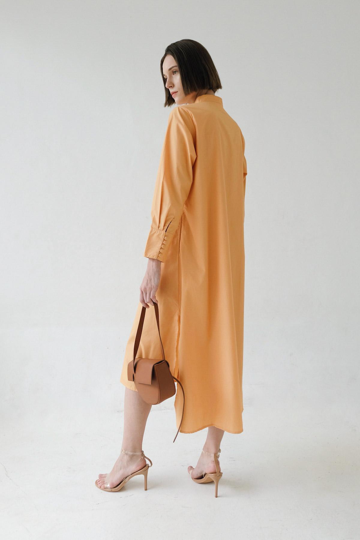 Serena Dress Mango/Brown - EESOME