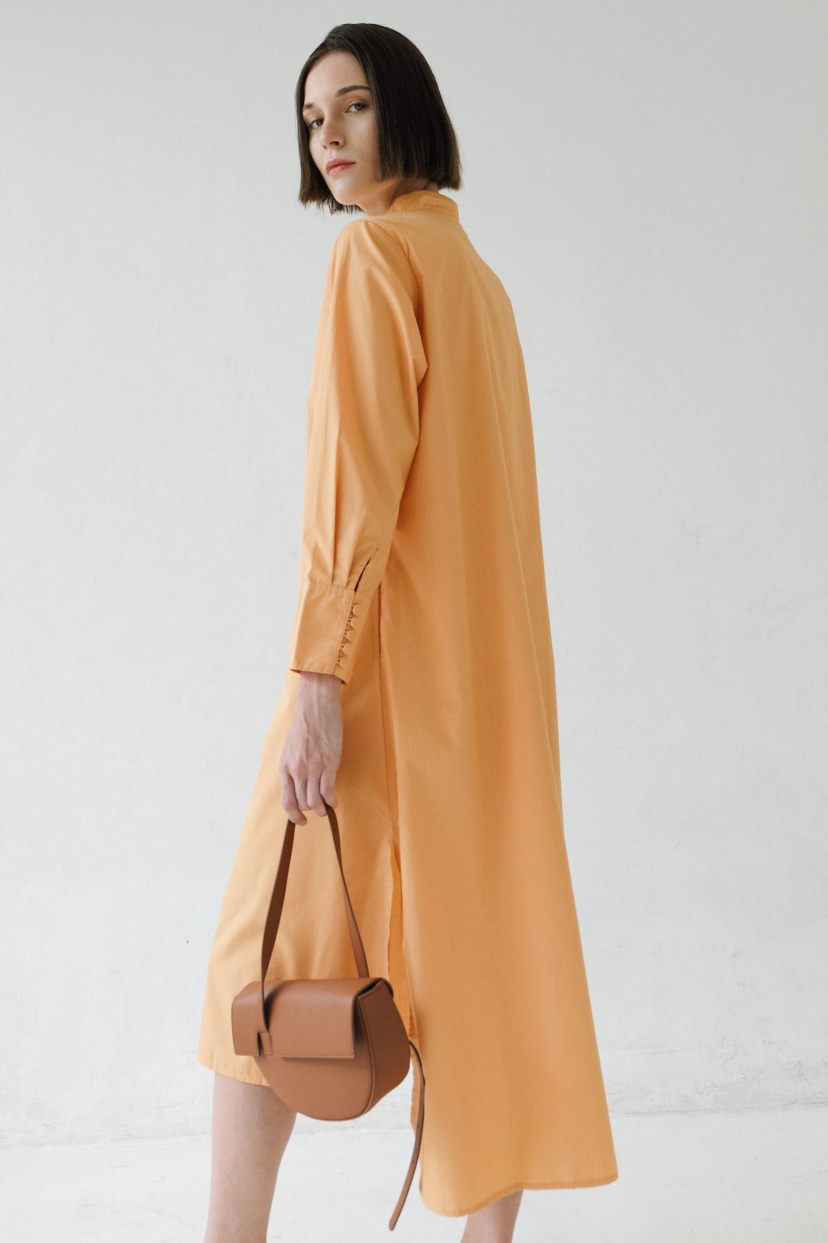 Serena Dress Mango/Brown - EESOME