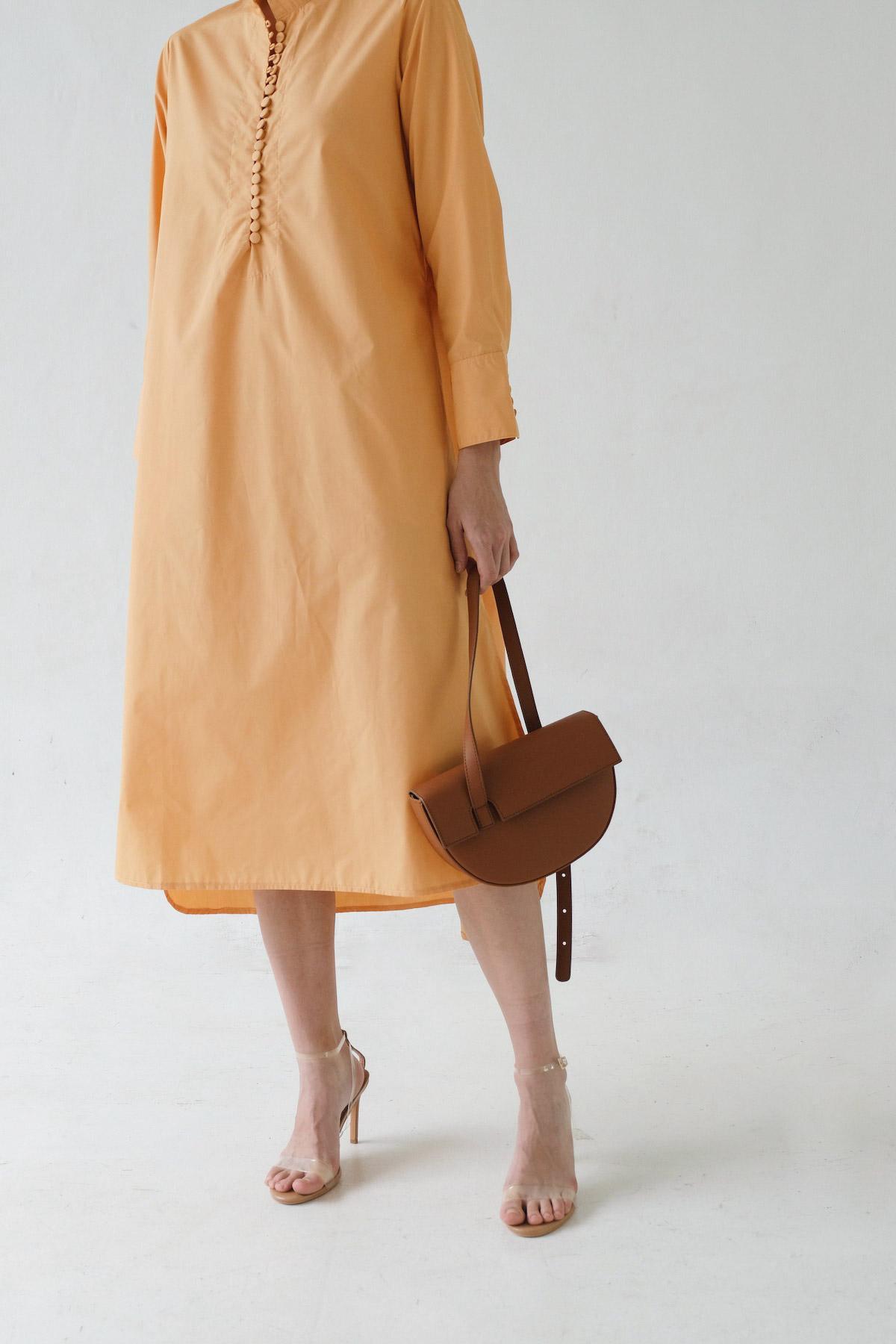 Serena Dress Mango/Brown - EESOME