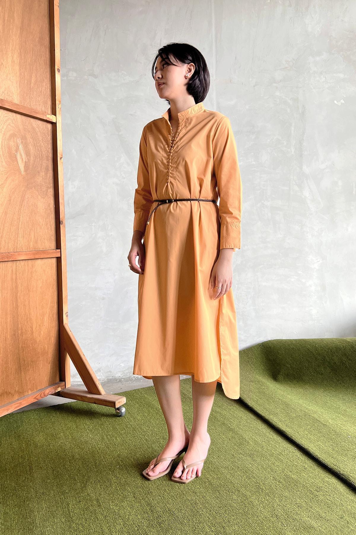 Serena Dress Mango/Brown - EESOME