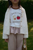 Snack Petite Tee White-Brown