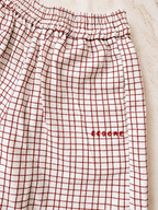 Soleil Petite Shorts Plaid Red detail 2