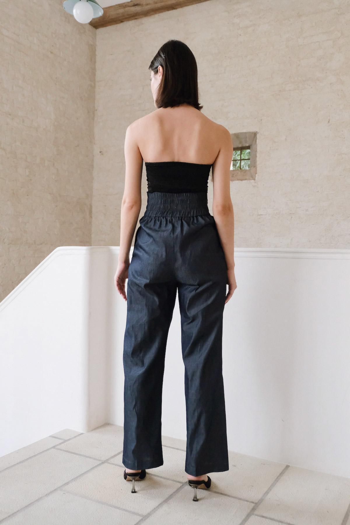 Tilla Pants Slate Blue - EESOME