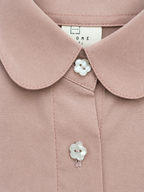 Tulip Petite Blouse Dusty Pink detail