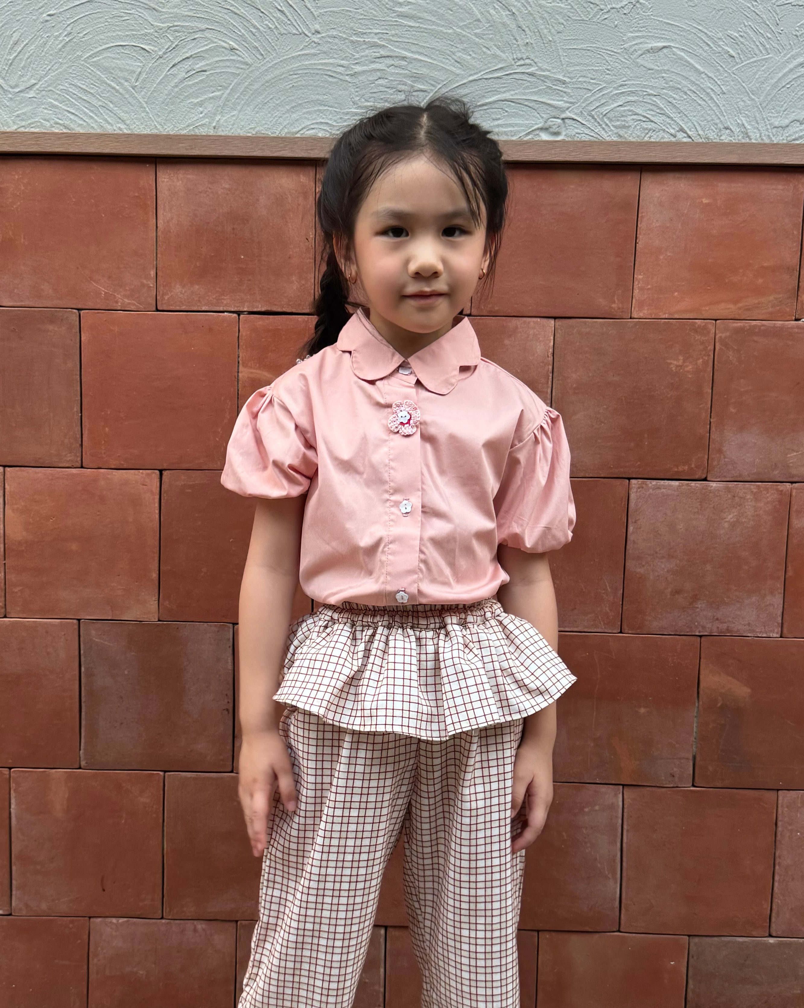Tulip Petite Blouse Dusty Pink