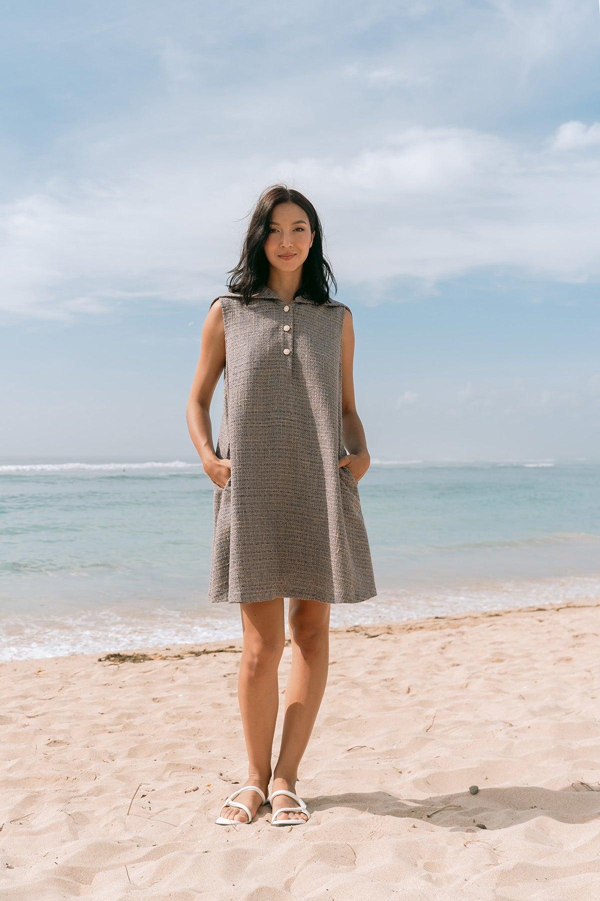 Twiggy Dress Mauve - EESOME