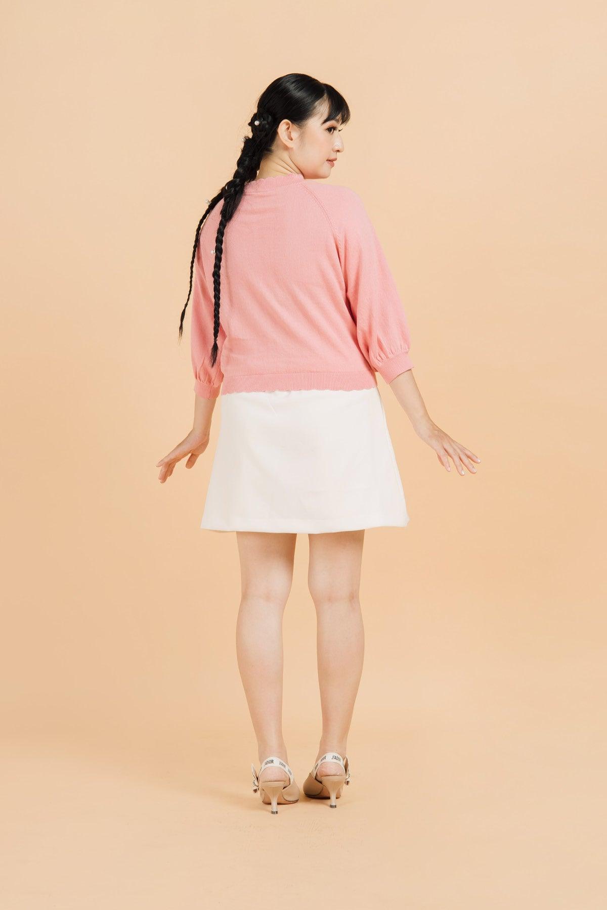 Virra Knit Top Pink - EESOME