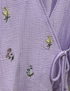 Fleur Wrap Top Lilac