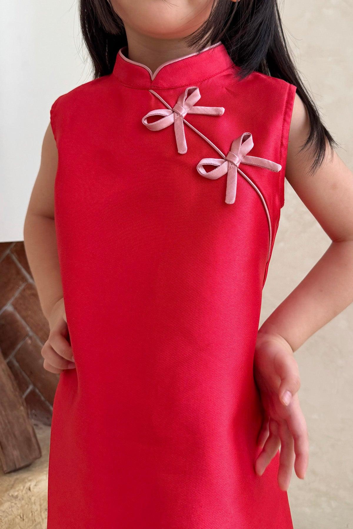 Yang Petite Dress Classic Red - EESOME