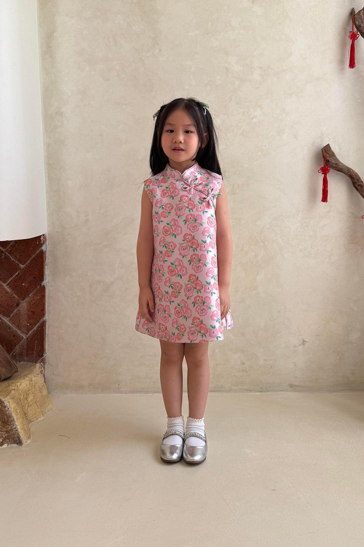 Yang Petite Dress Floral Pink - EESOME