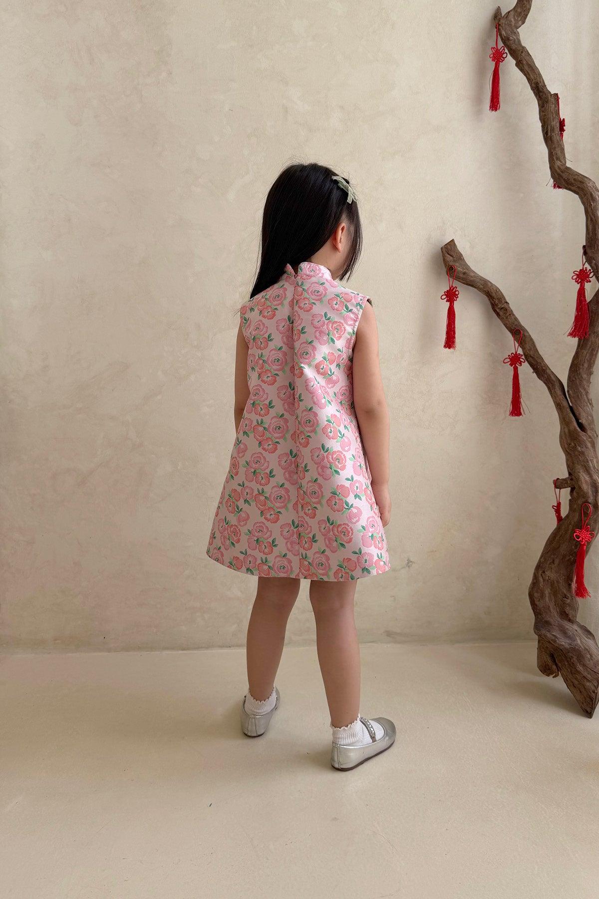 Yang Petite Dress Floral Pink - EESOME
