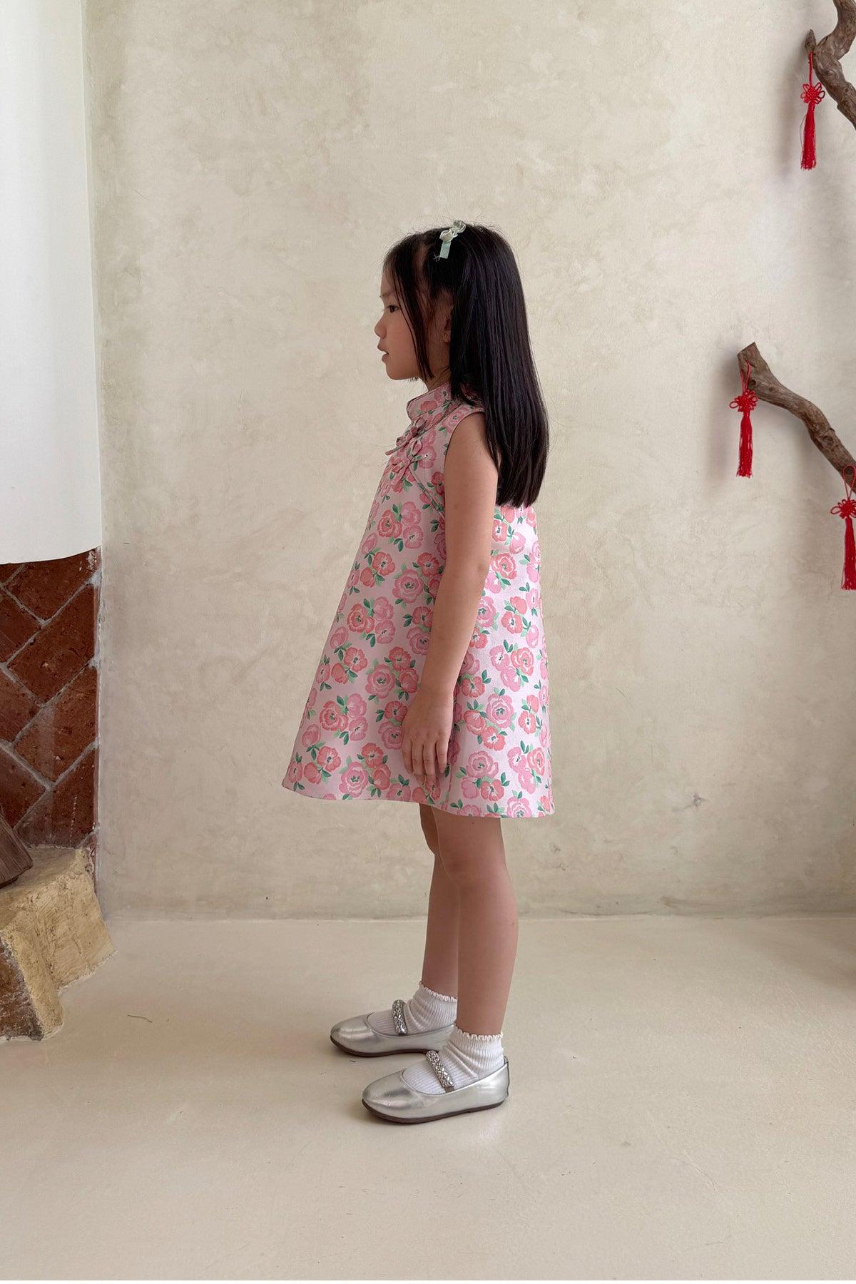 Yang Petite Dress Floral Pink - EESOME